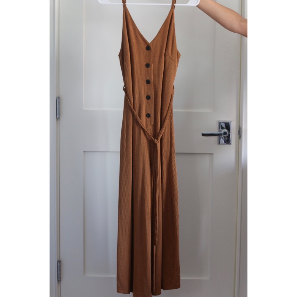 Black & Brown striped jumpsuit